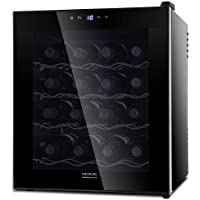 Los mejores  - Cecotec Vinoteca Grand Sommelier 1600 SilenceCrystal. 16 Botellas- Capacidad 48L- Diseño Puerta FullCrystal- Acabado de…